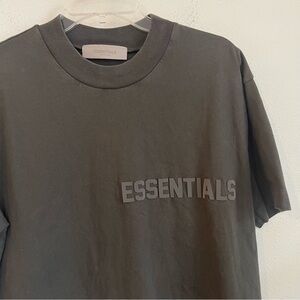 Fear of God Essentials Short Sleeve Crew Off Black Tee T Shirt